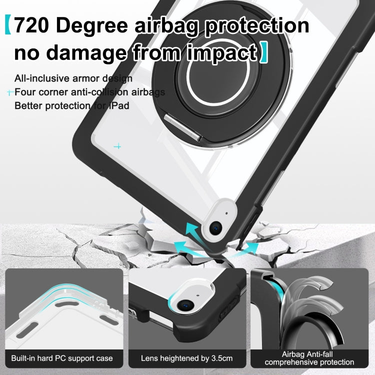 For iPad 2025 / 2022 Crystal Armor PC Hybrid TPU Tablet Case(Black) - iPad 2025 / 2022 Cases by buy2fix | Online Shopping UK | buy2fix