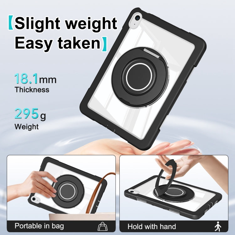 For iPad 2025 / 2022 Crystal Armor PC Hybrid TPU Tablet Case(Black) - iPad 2025 / 2022 Cases by buy2fix | Online Shopping UK | buy2fix