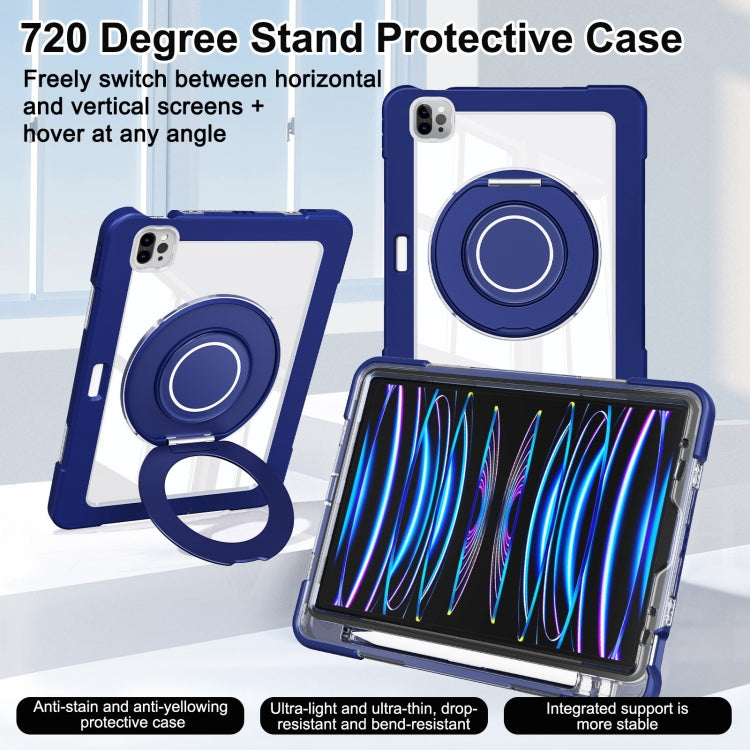 For iPad Pro 11 2022 / 2021 / 2020 Crystal Armor PC Hybrid TPU Tablet Case(Dark Blue) - iPad Pro 11 (2022/2021) Cases by buy2fix | Online Shopping UK | buy2fix
