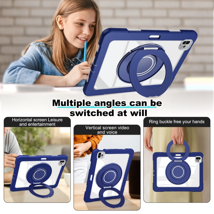 For iPad Pro 11 2022 / 2021 / 2020 Crystal Armor PC Hybrid TPU Tablet Case(Dark Blue) - iPad Pro 11 (2022/2021) Cases by buy2fix | Online Shopping UK | buy2fix