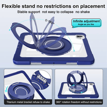 For iPad Pro 11 2022 / 2021 / 2020 Crystal Armor PC Hybrid TPU Tablet Case(Dark Blue) - iPad Pro 11 (2022/2021) Cases by buy2fix | Online Shopping UK | buy2fix