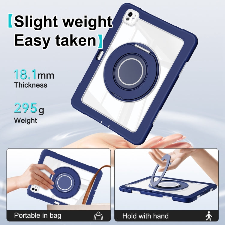 For iPad Pro 11 2022 / 2021 / 2020 Crystal Armor PC Hybrid TPU Tablet Case(Dark Blue) - iPad Pro 11 (2022/2021) Cases by buy2fix | Online Shopping UK | buy2fix