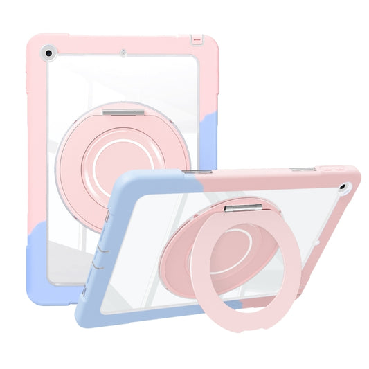 For iPad 10.2 2021 / 2020 / 2019 Crystal Armor PC Hybrid TPU Tablet Case(Blue Pink) - iPad 10.2 Cases by buy2fix | Online Shopping UK | buy2fix