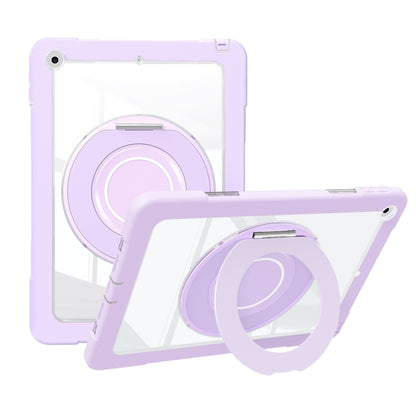 For iPad 10.2 2021 / 2020 / 2019 Crystal Armor PC Hybrid TPU Tablet Case(Purple) - iPad 10.2 Cases by buy2fix | Online Shopping UK | buy2fix