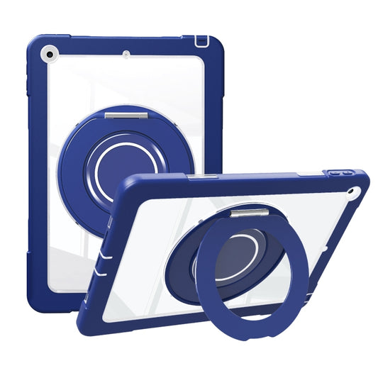 For iPad 10.2 2021 / 2020 / 2019 Crystal Armor PC Hybrid TPU Tablet Case(Dark Blue) - iPad 10.2 Cases by buy2fix | Online Shopping UK | buy2fix