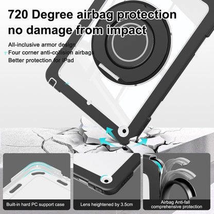 For iPad 10.2 2021 / 2020 / 2019 Crystal Armor PC Hybrid TPU Tablet Case(Black) - iPad 10.2 Cases by buy2fix | Online Shopping UK | buy2fix