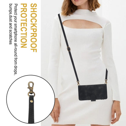 For iPhone 15 Pro Max Dream 9-Card Zipper Wallet RFID Leather Phone Case with Lanyard(Black) - iPhone 15 Pro Max Cases by buy2fix | Online Shopping UK | buy2fix