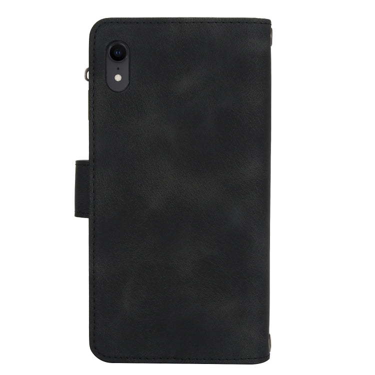 For iPhone XR Dream 9-Card Zipper Wallet RFID Leather Phone Case with Lanyard(Black) - More iPhone Cases by buy2fix | Online Shopping UK | buy2fix
