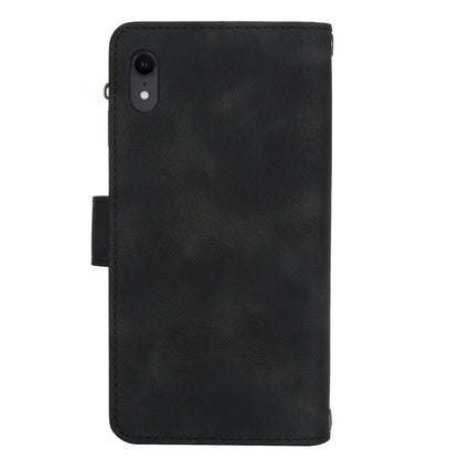 For iPhone XR Dream 9-Card Zipper Wallet RFID Leather Phone Case with Lanyard(Black) - More iPhone Cases by buy2fix | Online Shopping UK | buy2fix