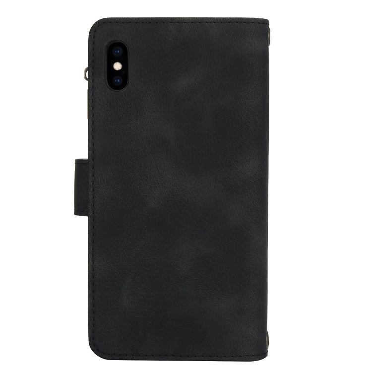 For iPhone XS Max Dream 9-Card Zipper Wallet RFID Leather Phone Case with Lanyard(Black) - More iPhone Cases by buy2fix | Online Shopping UK | buy2fix