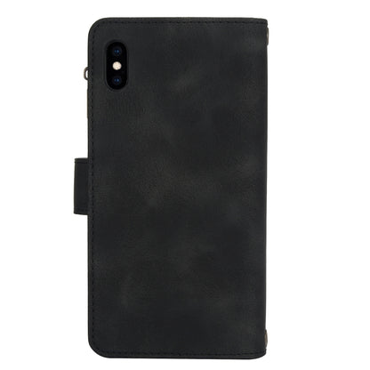 For iPhone XS Max Dream 9-Card Zipper Wallet RFID Leather Phone Case with Lanyard(Black) - More iPhone Cases by buy2fix | Online Shopping UK | buy2fix