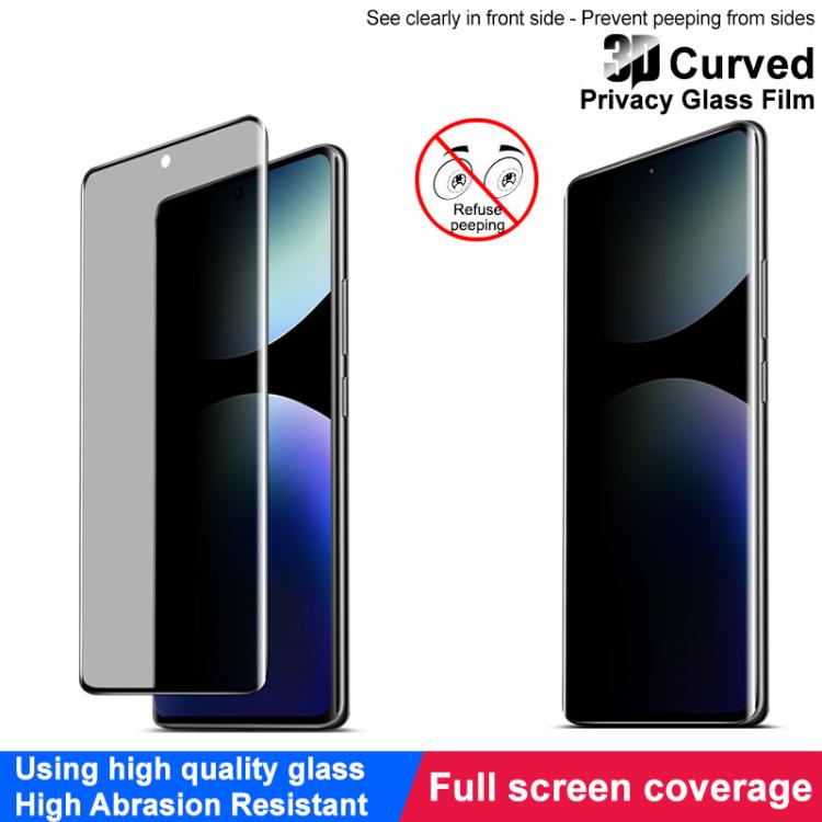 For Redmi Note 14 Pro 4G Global imak 3D Curved Privacy Full Screen Tempered Glass Film -  by imak | Online Shopping UK | buy2fix