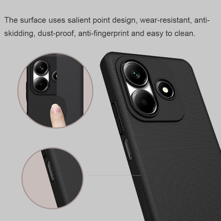 For Redmi Note 14 5G China NILLKIN Frosted PC Phone Case(Black) - Note 14 Cases by NILLKIN | Online Shopping UK | buy2fix