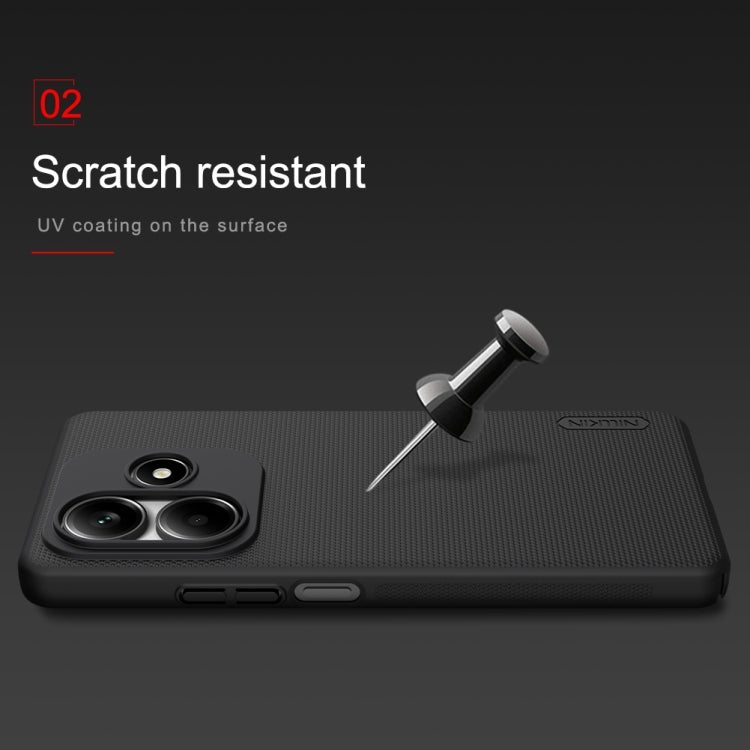 For Redmi Note 14 5G China NILLKIN Frosted PC Phone Case(Black) - Note 14 Cases by NILLKIN | Online Shopping UK | buy2fix
