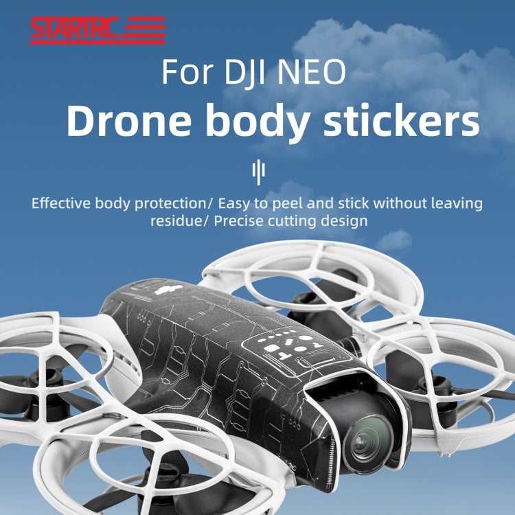 For DJI Neo Drone Body Protective Stickers(Geek Style) - Stickers by STARTRC | Online Shopping UK | buy2fix