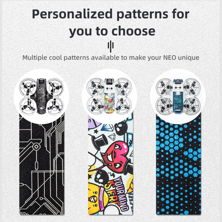 For DJI Neo Drone Body Protective Stickers(Geek Style) - Stickers by STARTRC | Online Shopping UK | buy2fix