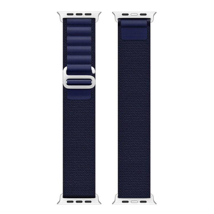 For Apple Watch 46mm / 49mm / 45mm / 44mm DUX DUCIS GS Series Nylon Loop Watch Band(Navy Blue) by DUX DUCIS