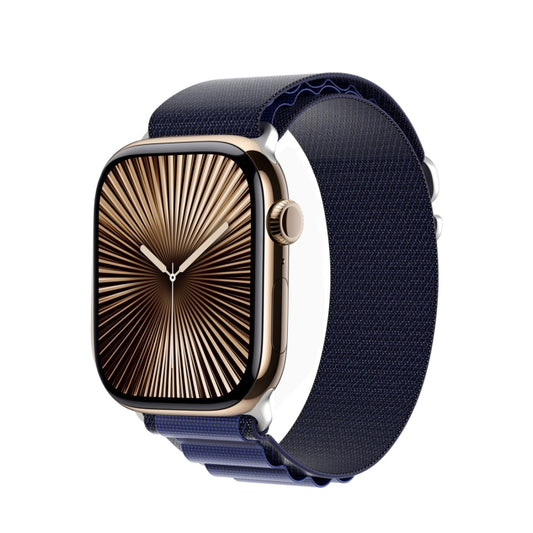 For Apple Watch 42mm / 41mm / 40mm / 38mm DUX DUCIS GS Series Nylon Loop Watch Band(Navy Blue) by DUX DUCIS
