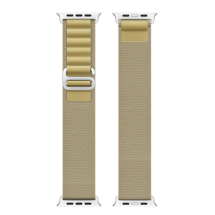 For Apple Watch 42mm / 41mm / 40mm / 38mm DUX DUCIS GS Series Nylon Loop Watch Band(Tan) by DUX DUCIS