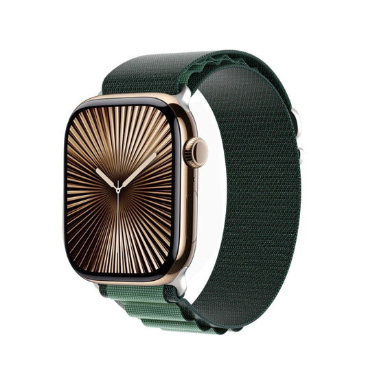 For Apple Watch 42mm / 41mm / 40mm / 38mm DUX DUCIS GS Series Nylon Loop Watch Band(Dark Green) by DUX DUCIS