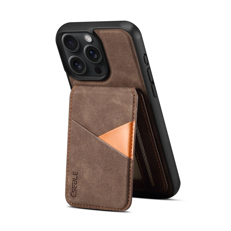 For iPhone 13 Pro ESEBLE E2 Retro Texture Card Slots MagSafe RFID Leather Case(Coffee) - iPhone 13 Pro Cases by ESEBLE | Online Shopping UK | buy2fix