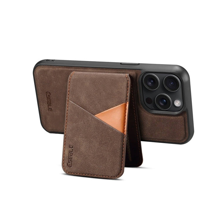 For iPhone 13 Pro ESEBLE E2 Retro Texture Card Slots MagSafe RFID Leather Case(Coffee) - iPhone 13 Pro Cases by ESEBLE | Online Shopping UK | buy2fix