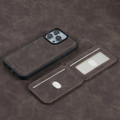 For iPhone 13 Pro ESEBLE E2 Retro Texture Card Slots MagSafe RFID Leather Case(Coffee) - iPhone 13 Pro Cases by ESEBLE | Online Shopping UK | buy2fix
