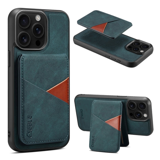 For iPhone 13 Pro ESEBLE E2 Retro Texture Card Slots MagSafe RFID Leather Case(Dark Green) - iPhone 13 Pro Cases by ESEBLE | Online Shopping UK | buy2fix