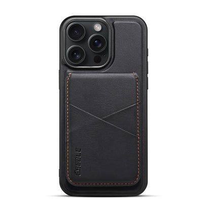 For iPhone 13 Pro Max ESEBLE E3 Plain Texture Card Slots MagSafe RFID Leather Case(Black) - iPhone 13 Pro Max Cases by ESEBLE | Online Shopping UK | buy2fix