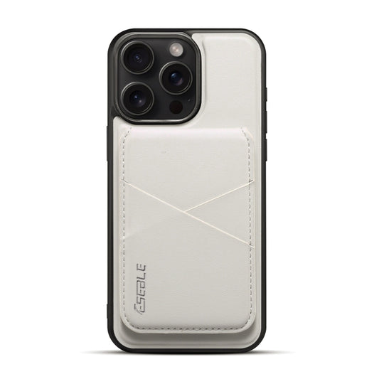 For iPhone 14 Pro Max ESEBLE E3 Plain Texture Card Slots MagSafe RFID Leather Case(Ivory) - iPhone 14 Pro Max Cases by ESEBLE | Online Shopping UK | buy2fix
