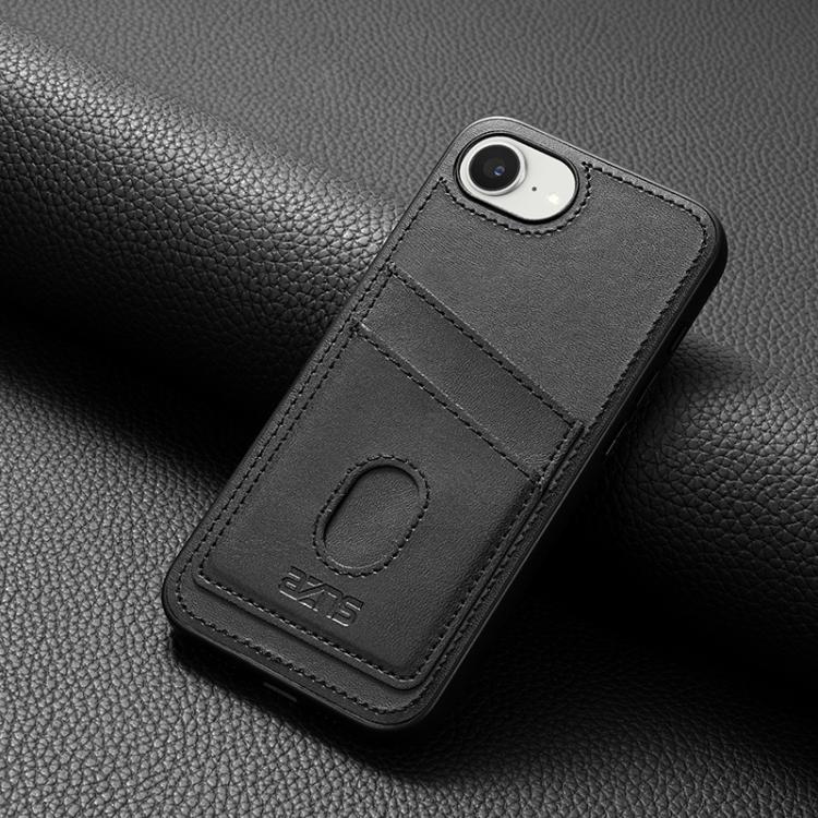 For iPhone 16e AZNS K1 Series Card Slot Business Phone Case(Black) - iPhone 16e Cases by AZNS | Online Shopping UK | buy2fix