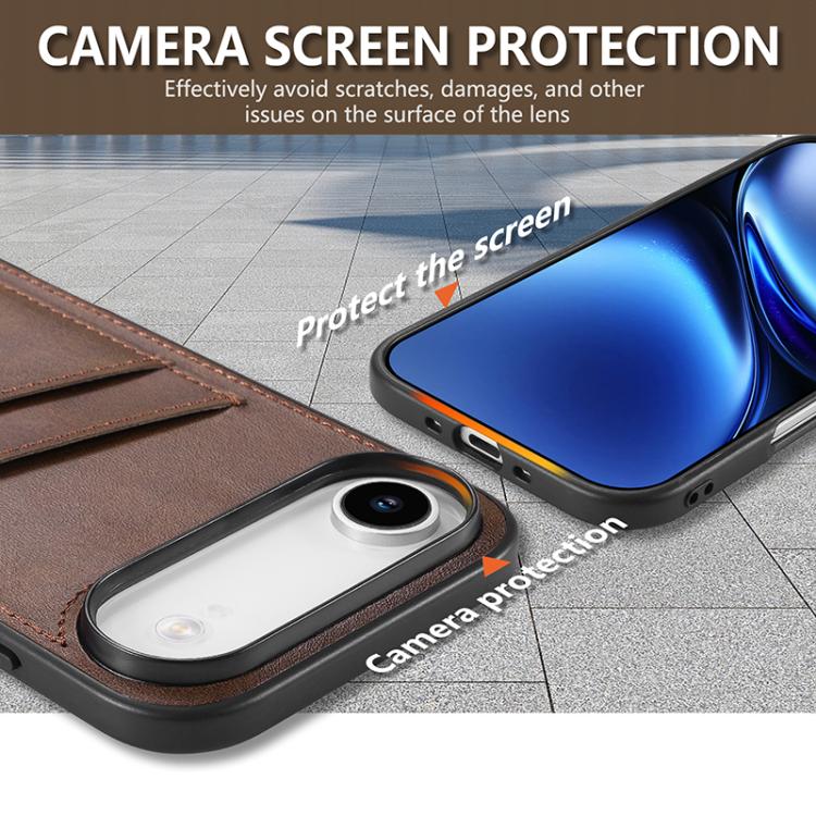 For iPhone Air AZNS K1 Series Card Slot Business Phone Case(Brown) - iPhone Air Cases by AZNS | Online Shopping UK | buy2fix