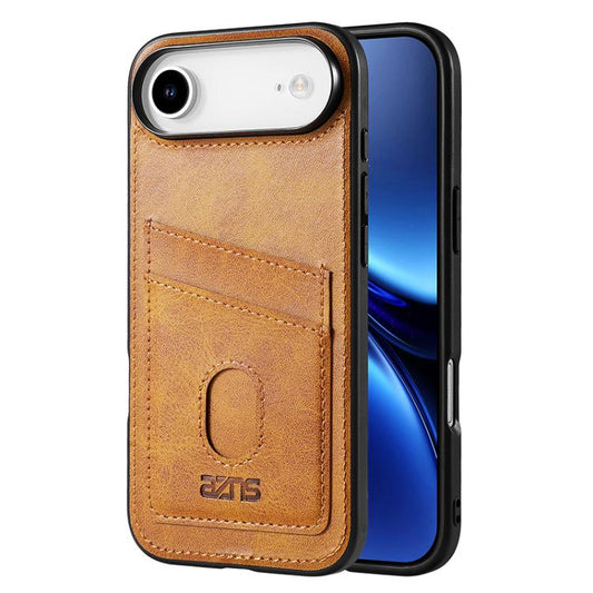 For iPhone Air AZNS K1 Series Card Slot Business Phone Case(Yellow) - iPhone Air Cases by AZNS | Online Shopping UK | buy2fix