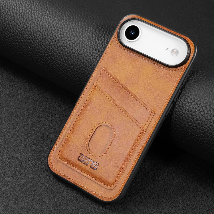 For iPhone Air AZNS K1 Series Card Slot Business Phone Case(Yellow) - iPhone Air Cases by AZNS | Online Shopping UK | buy2fix