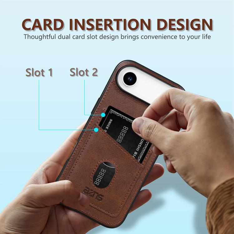 For iPhone Air AZNS K1 Series Card Slot Business Phone Case(Yellow) - iPhone Air Cases by AZNS | Online Shopping UK | buy2fix