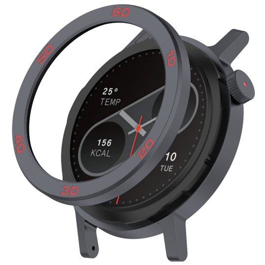 For Nothing CMF Watch Pro 2 Smart Watch Metal Bezel Number Ring Frame(Grey Red)