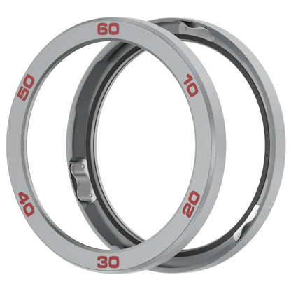 For CMF Watch Pro 2 Smart Watch Metal Bezel Number Ring Frame(Silver Red) - Watch Case by buy2fix | Online Shopping UK | buy2fix