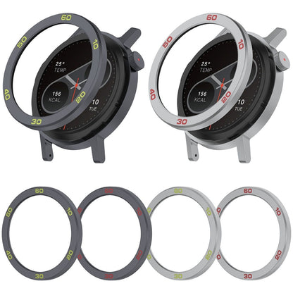 For CMF Watch Pro 2 Smart Watch Metal Bezel Number Ring Frame(Grey Red) - Watch Case by buy2fix | Online Shopping UK | buy2fix