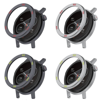 For CMF Watch Pro 2 Smart Watch Metal Bezel Number Ring Frame(Grey Red) - Watch Case by buy2fix | Online Shopping UK | buy2fix