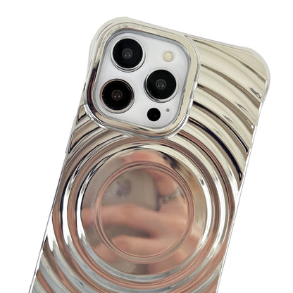 For iPhone 16 Pro Electroplating Wave MagSafe Phone Case(Gold) by buy2fix