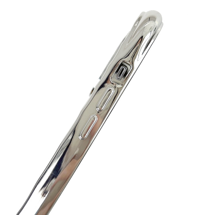 For iPhone 16 Pro Electroplating Wave MagSafe Phone Case(Blue) by buy2fix