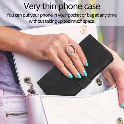 For Samsung Galaxy S25+ 5G Fantasy Skin-feel Calfskin Texture Leather Phone Case(Black) by buy2fix