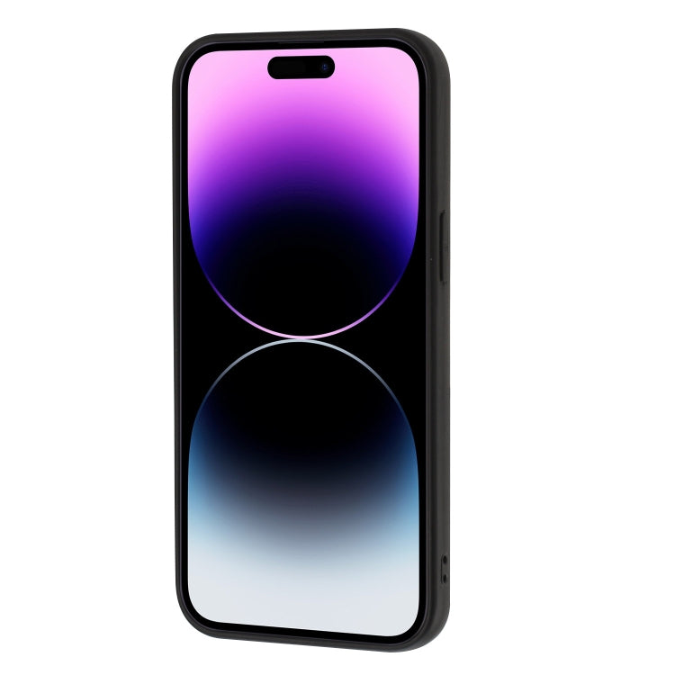 For iPhone 16 Pro Matte Ring Holder TPU Phone Case(Black) by buy2fix