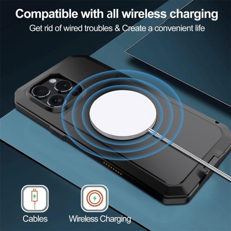 For iPhone 16 Pro Max Shockproof IP54 Life Waterproof Phone Case(Black) by buy2fix