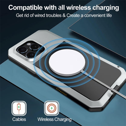 For iPhone 16 Pro Max Shockproof IP54 Life Waterproof Phone Case(Silver) by buy2fix