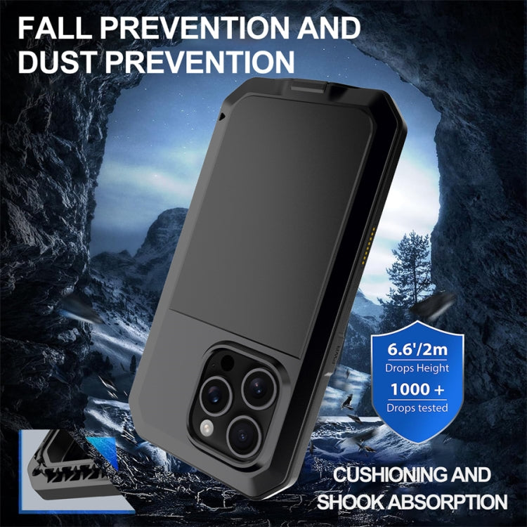 For iPhone 16 Pro Shockproof IP54 Life Waterproof Phone Case(Black) by buy2fix