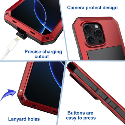For iPhone 16 Pro Shockproof IP54 Life Waterproof Phone Case(Red) by buy2fix