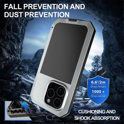 For iPhone 16 Pro Shockproof IP54 Life Waterproof Phone Case(Silver) by buy2fix