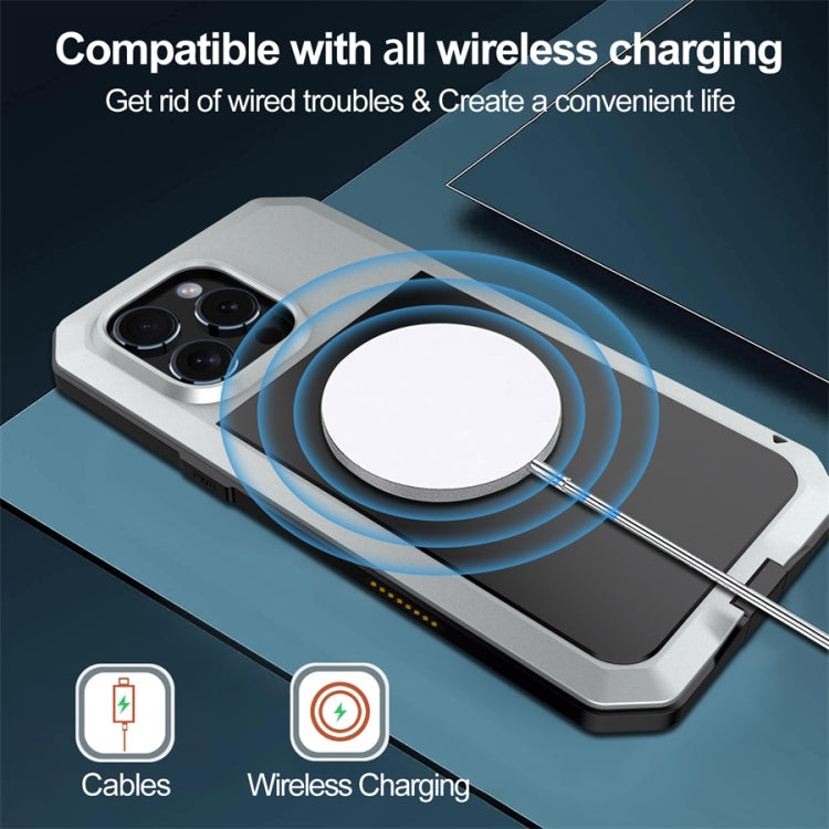 For iPhone 16 Pro Shockproof IP54 Life Waterproof Phone Case(Silver) by buy2fix