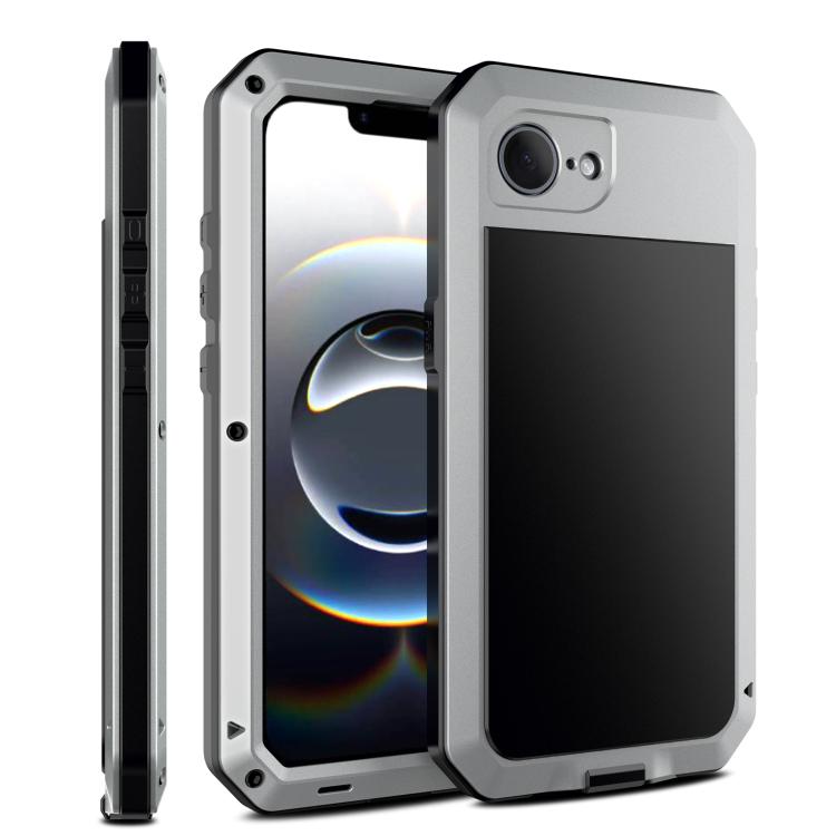 For iPhone 16e Shockproof IP54 Life Waterproof Phone Case(Silver) - iPhone 16e Cases by buy2fix | Online Shopping UK | buy2fix